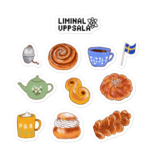Thank God It’s Fika Swedish stickers